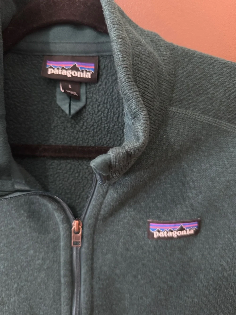 EUC PATAGONIA Green Zip-Up Better Sweater Fleece Vest